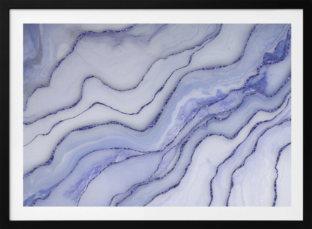 Marble Luxury Blue | Poster