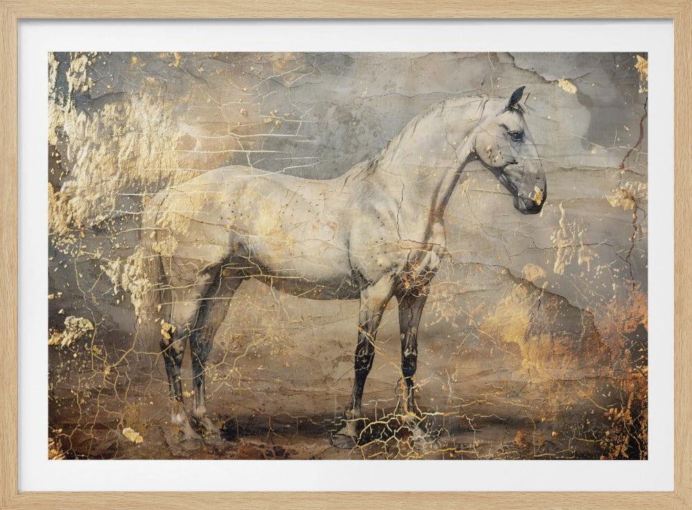 Horse Vintage Art Illustration 06 | Poster