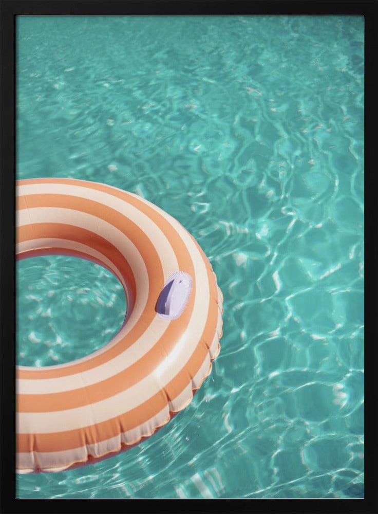 Peach Fuzz Swimming Pool Fun | Poster