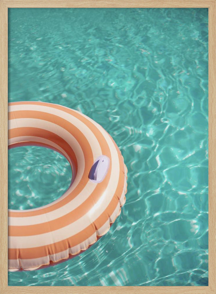 Peach Fuzz Swimming Pool Fun | Poster