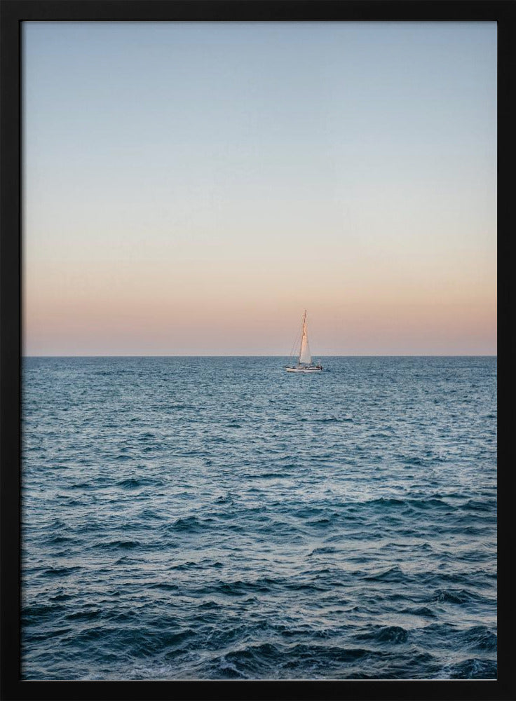 Amalfi Sunset Coast Sailing | Italy Travel Photography | Poster