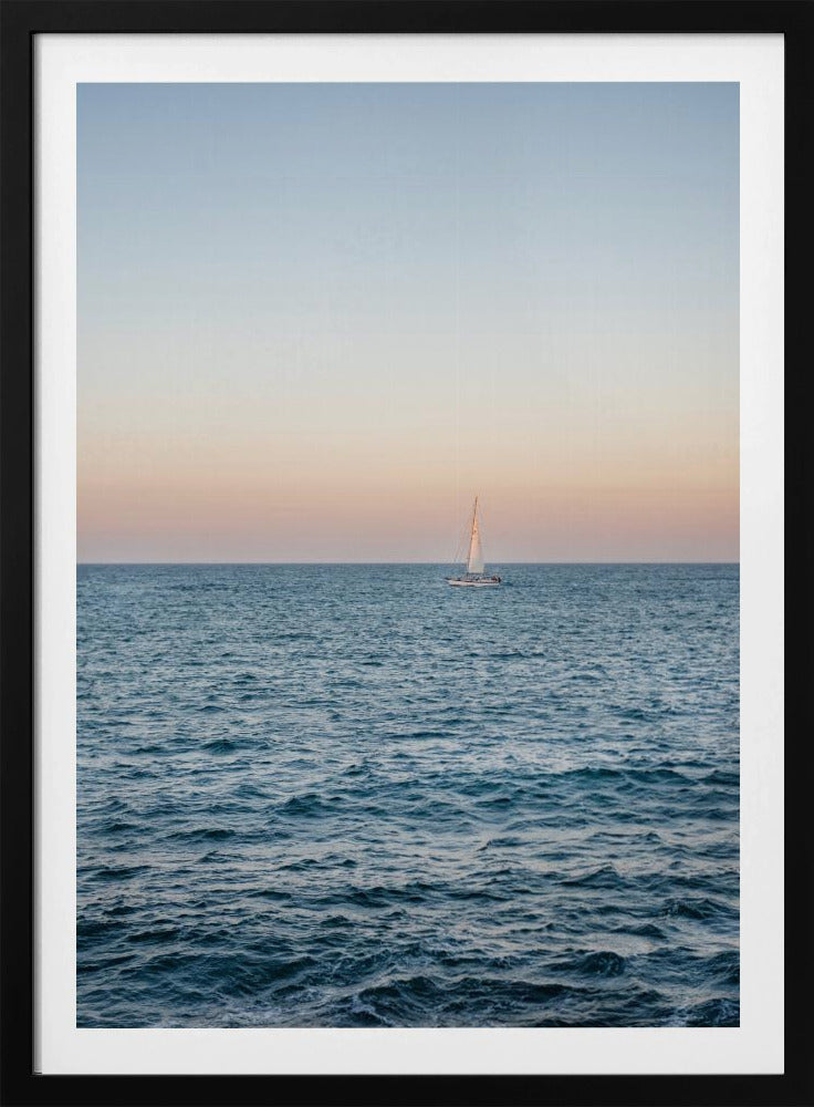 Amalfi Sunset Coast Sailing | Italy Travel Photography | Poster