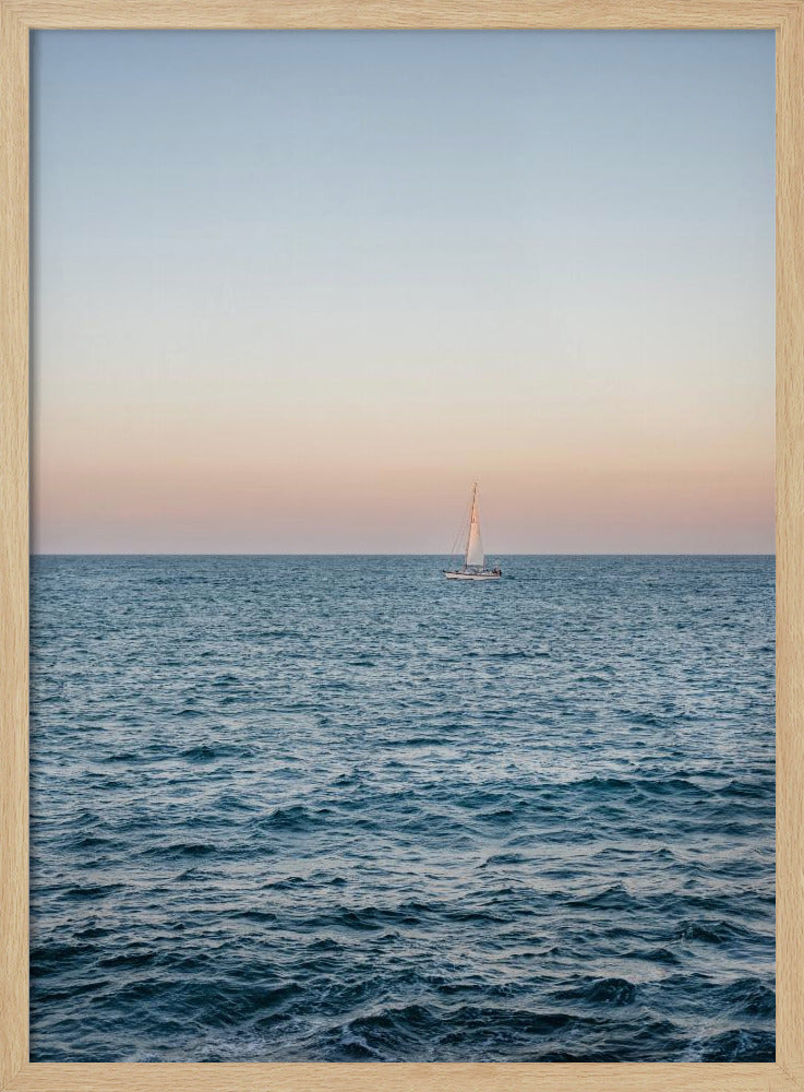 Amalfi Sunset Coast Sailing | Italy Travel Photography | Poster