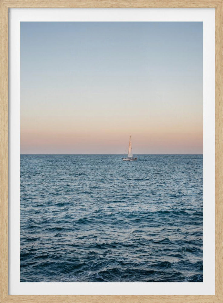 Amalfi Sunset Coast Sailing | Italy Travel Photography | Poster