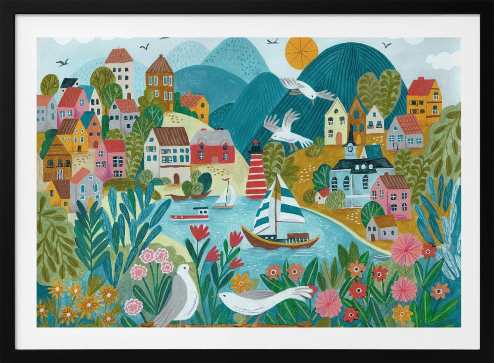 Coastal Village | Poster