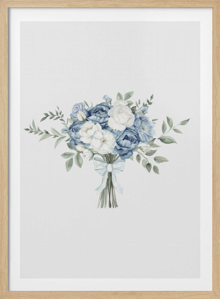 Coastal Bouquet With Bow | Poster