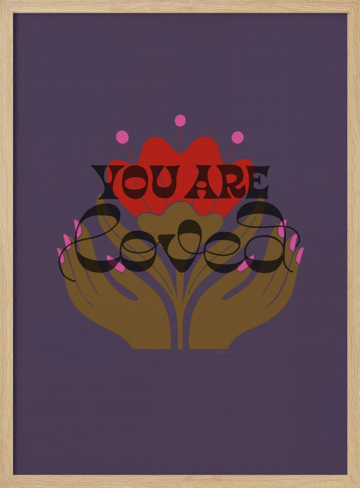 You Are Loved Purple | Poster