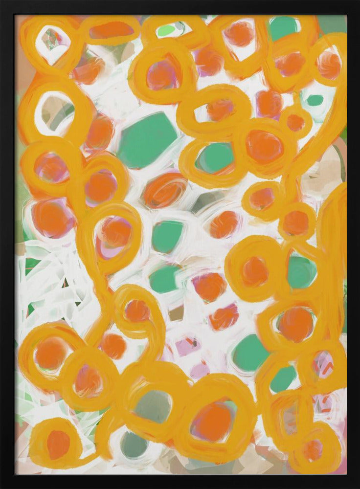 Orange and Green Circles | Poster