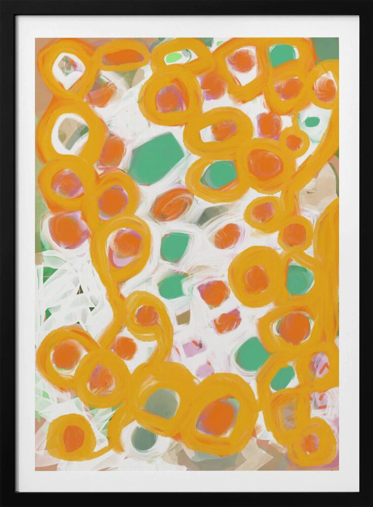 Orange and Green Circles | Poster
