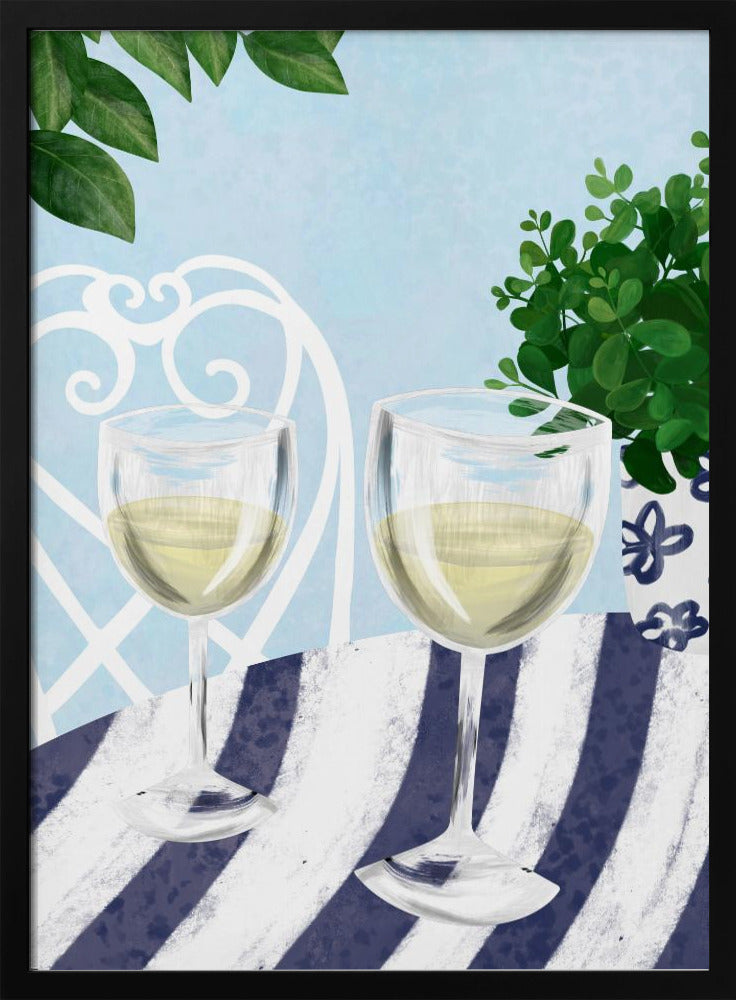 White wine under the tree | Poster
