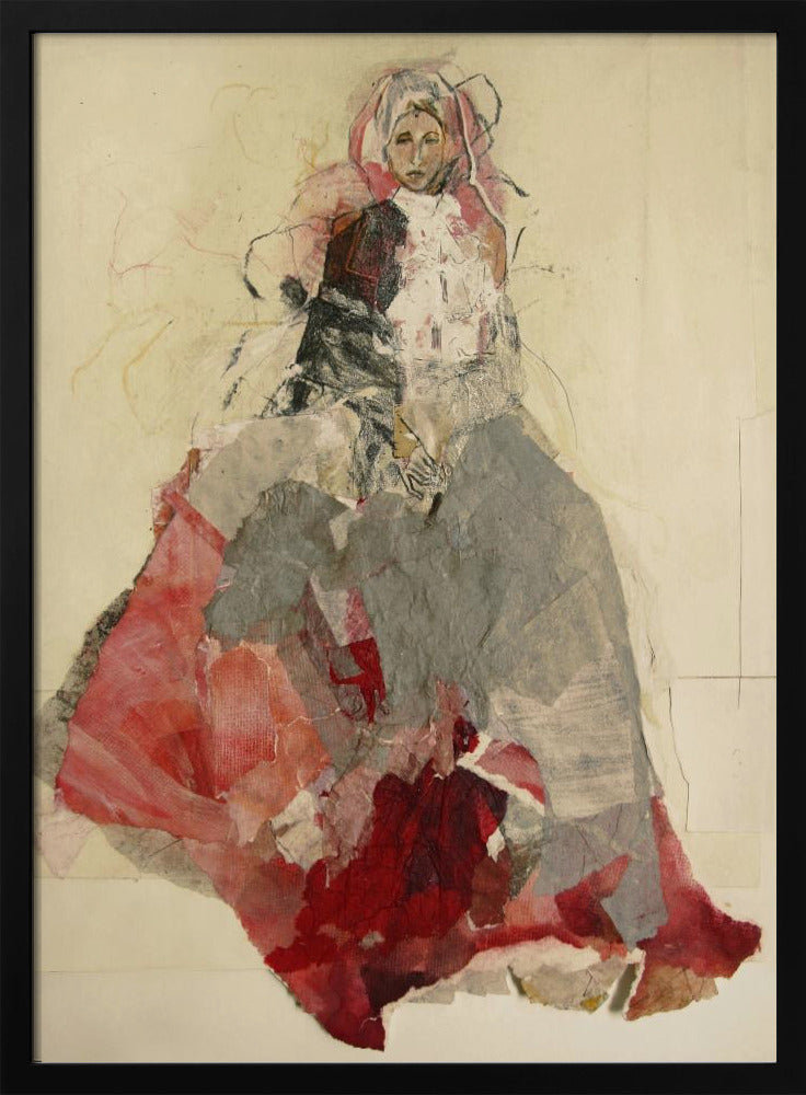 Woman Portrait with Colorful Dress | Poster