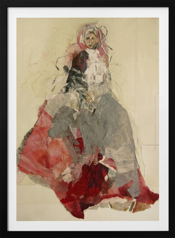 Woman Portrait with Colorful Dress | Poster