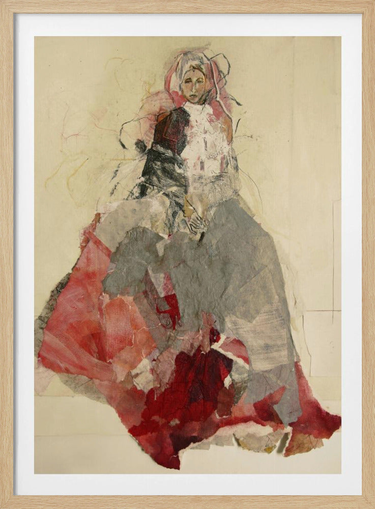 Woman Portrait with Colorful Dress | Poster