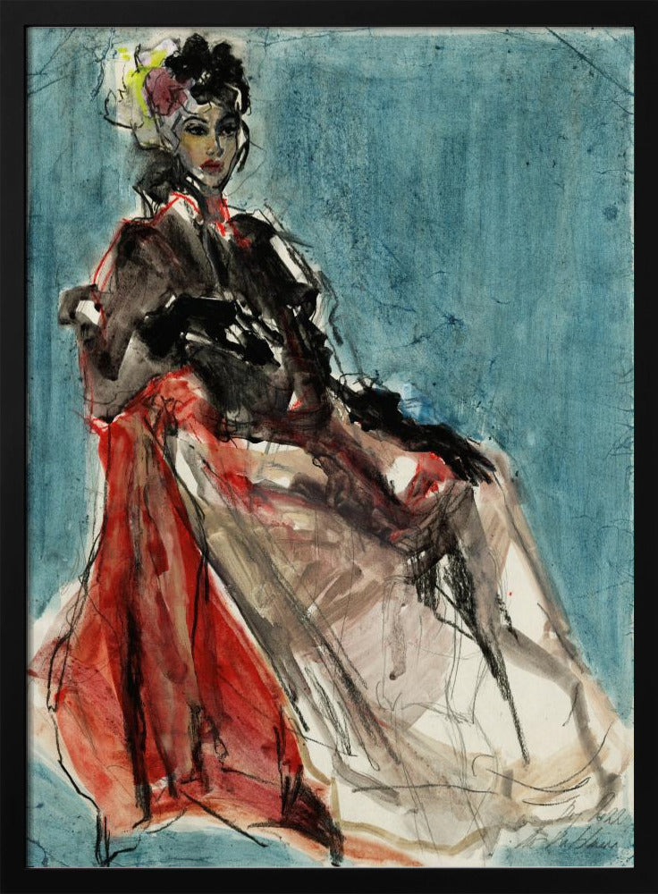 Elegant Pose of Woman Portrait | Poster