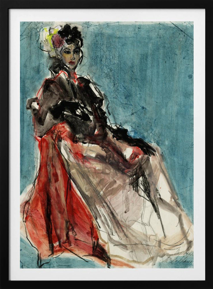 Elegant Pose of Woman Portrait | Poster