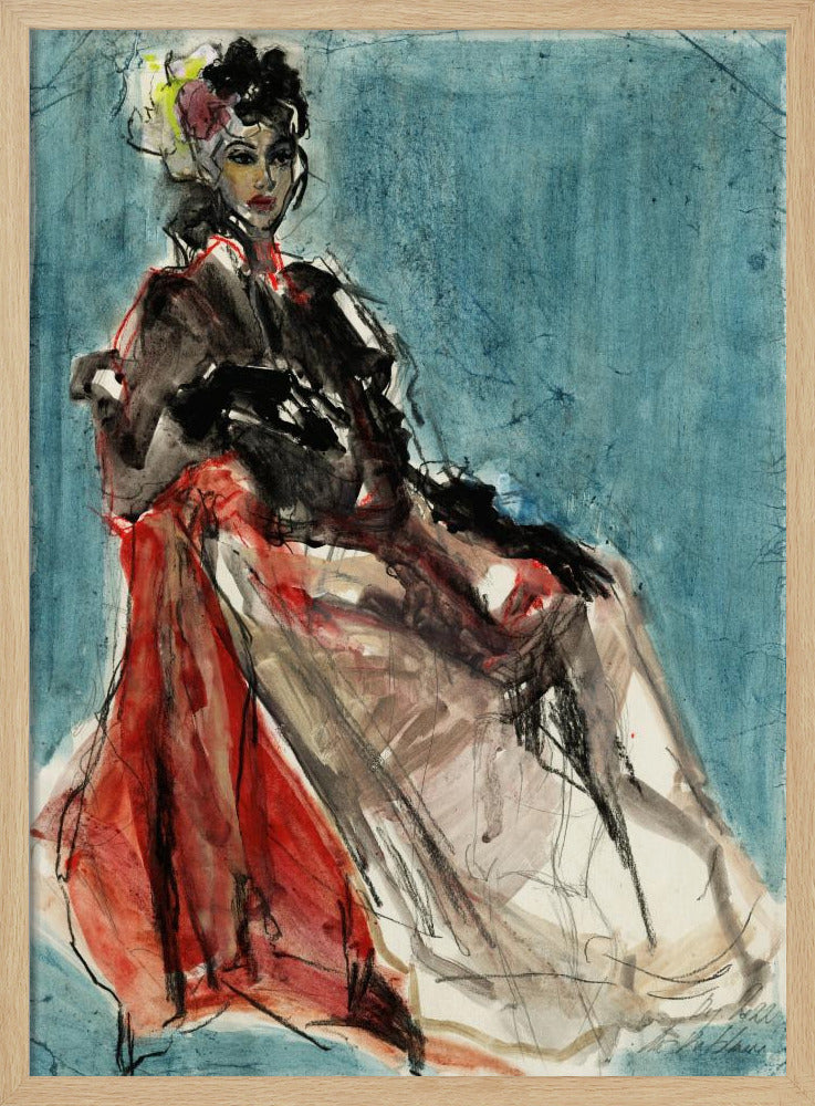 Elegant Pose of Woman Portrait | Poster