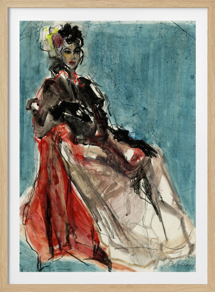 Elegant Pose of Woman Portrait | Poster