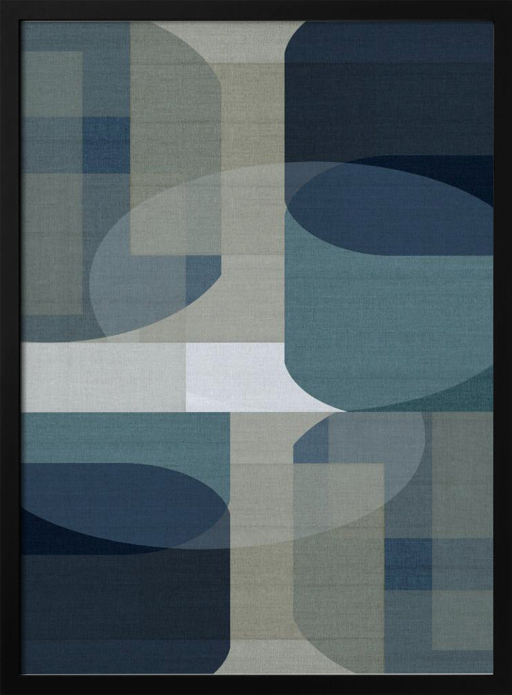 Woven Blue Layers 5 | Poster