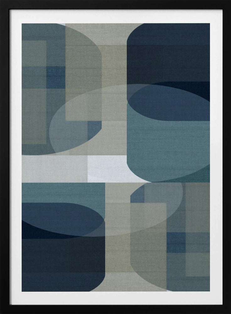 Woven Blue Layers 5 | Poster