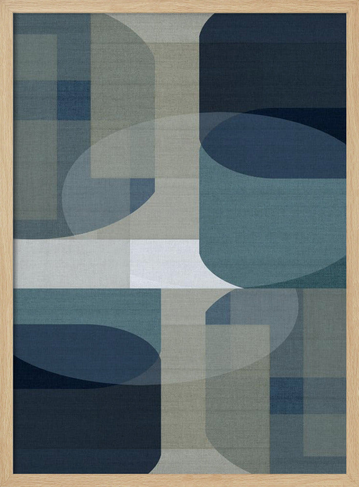 Woven Blue Layers 5 | Poster