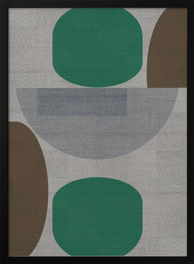 Woven Green Brown Grey 1 | Poster