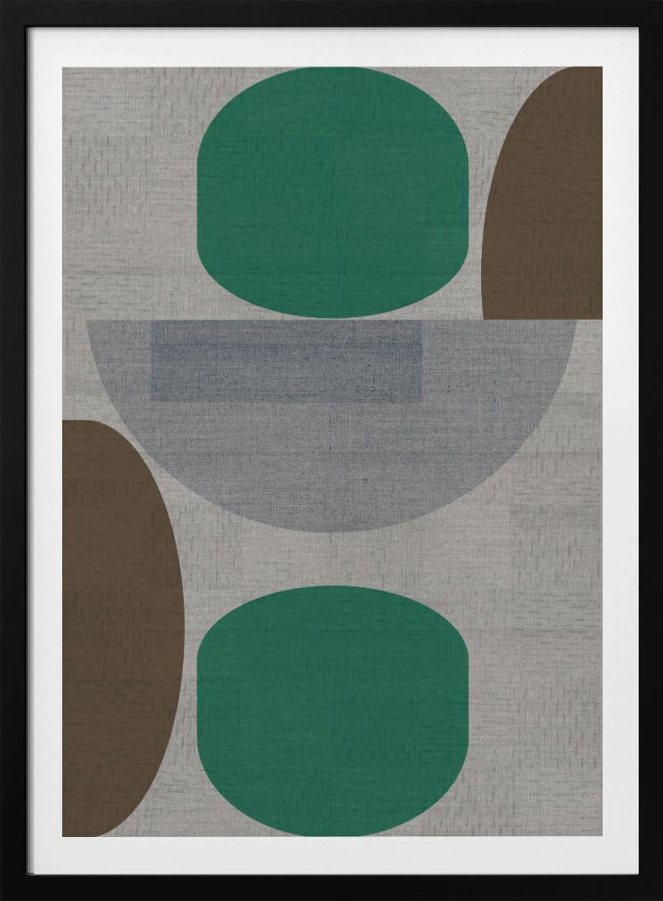 Woven Green Brown Grey 1 | Poster