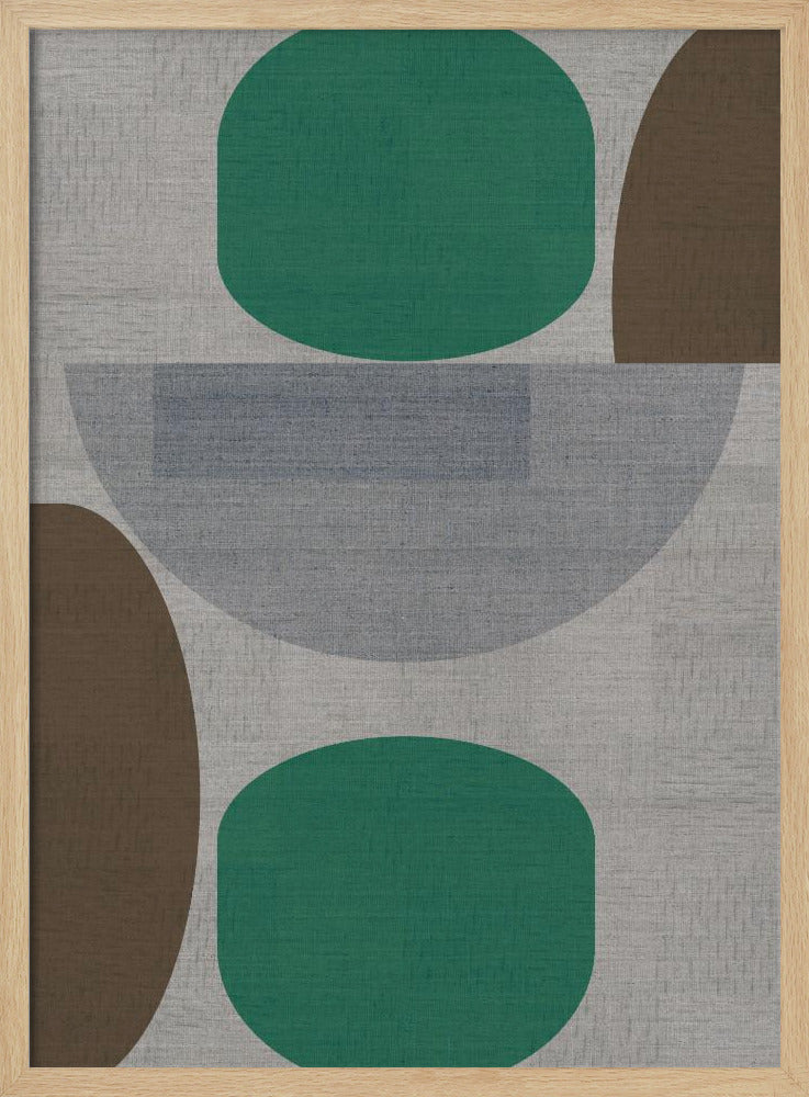 Woven Green Brown Grey 1 | Poster