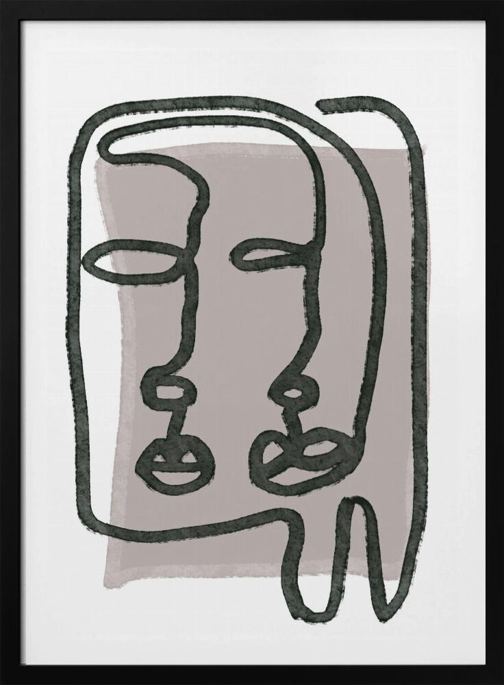 Faces abstract | Poster