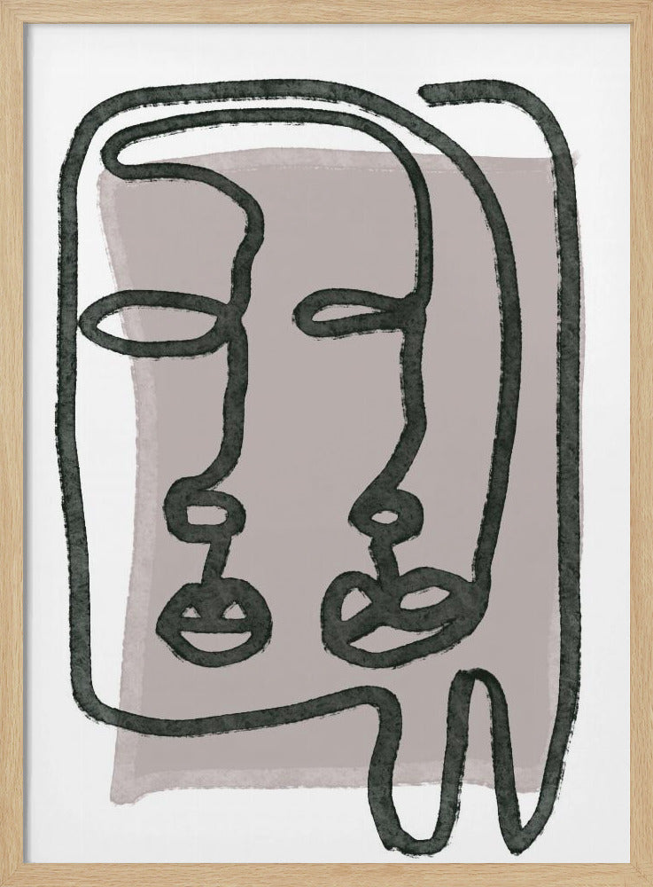 Faces abstract | Poster