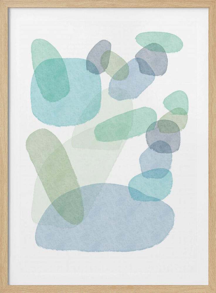 Pastel blobs | Poster