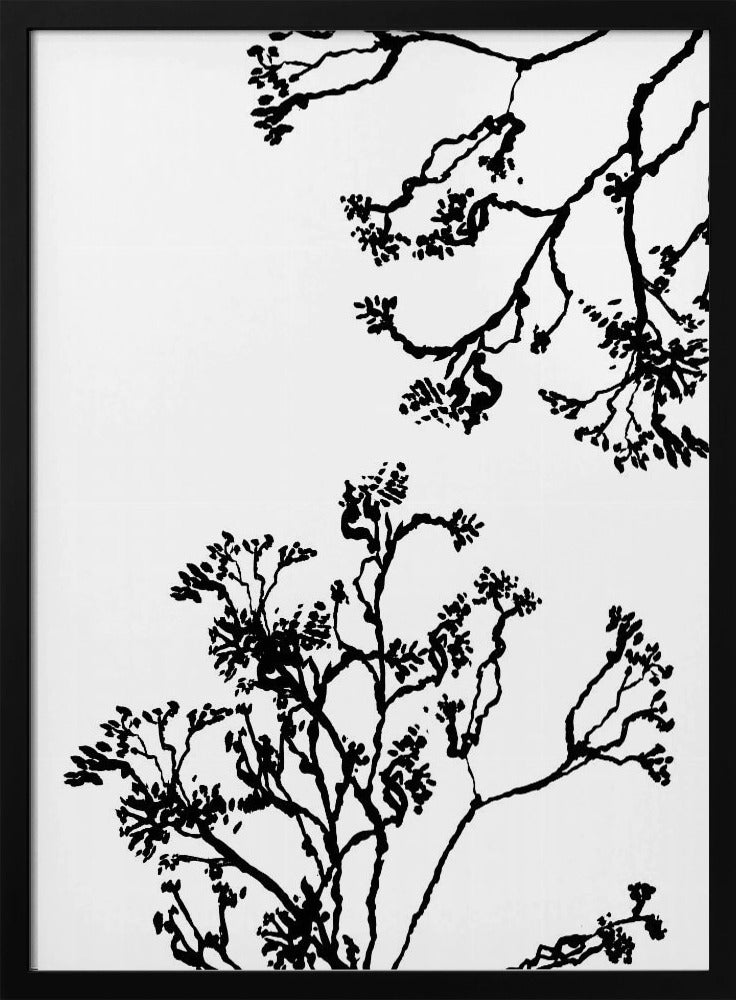 Blossom Trees Silhouette | Poster