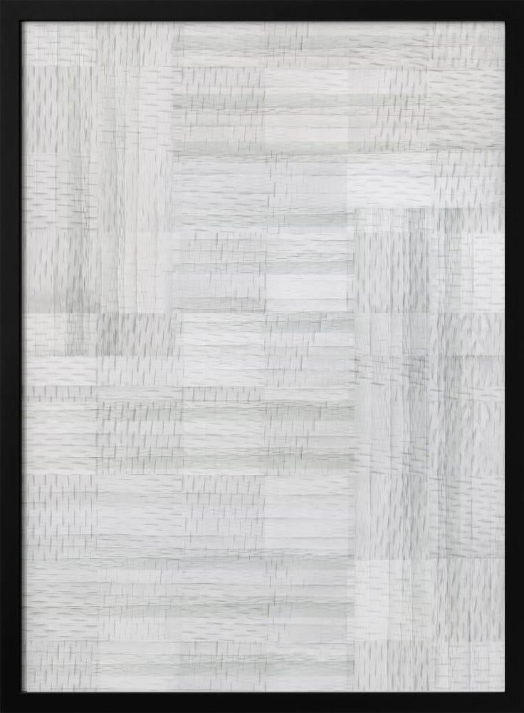 White Woven Blocks 1 | Poster