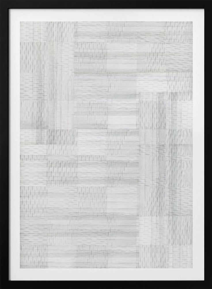 White Woven Blocks 1 | Poster
