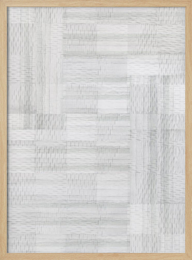 White Woven Blocks 1 | Poster