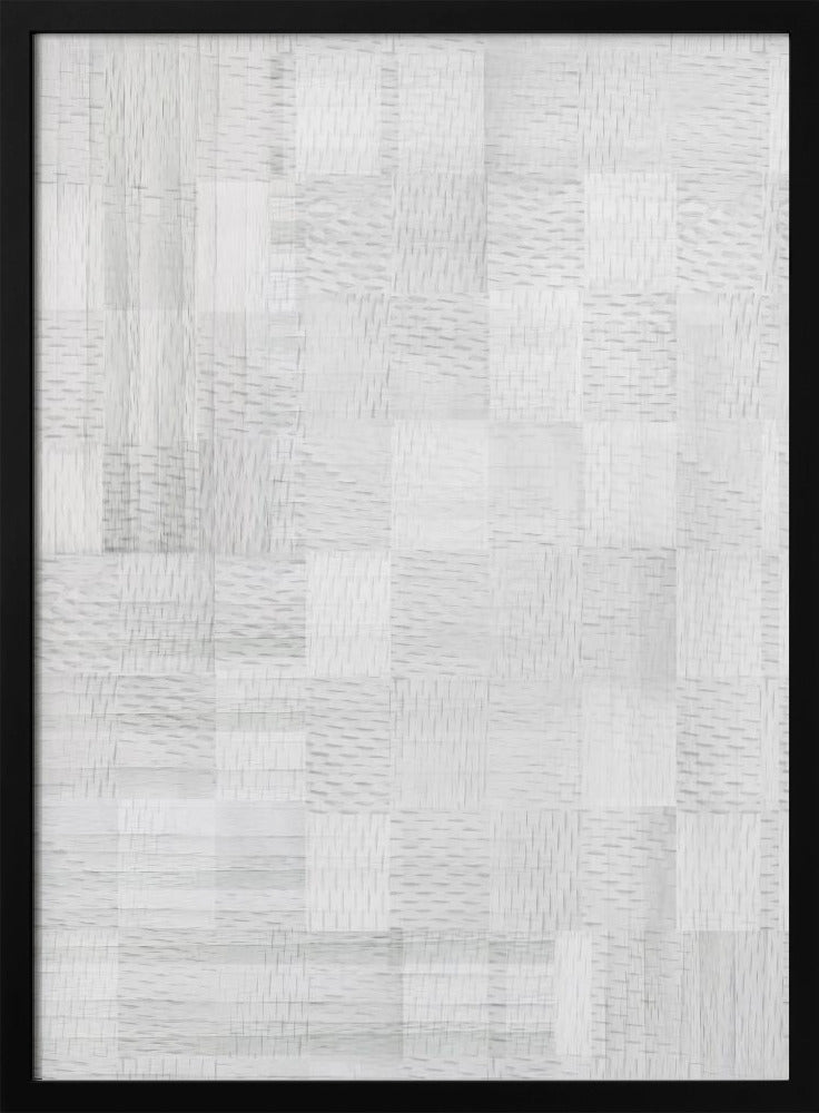 White Woven Blocks 3 | Poster