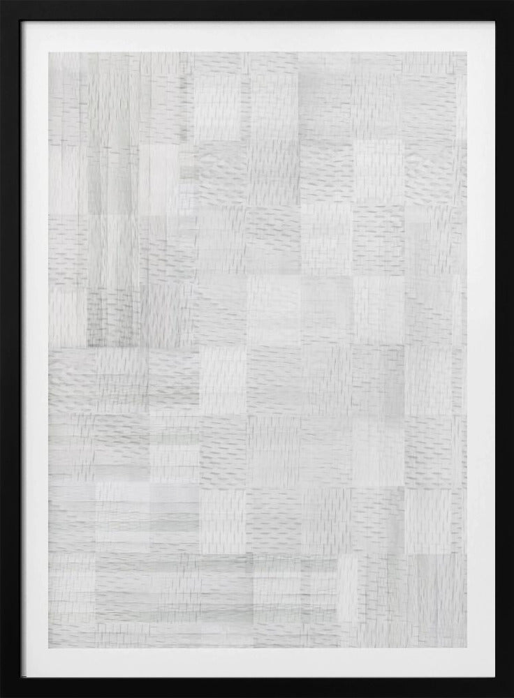 White Woven Blocks 3 | Poster