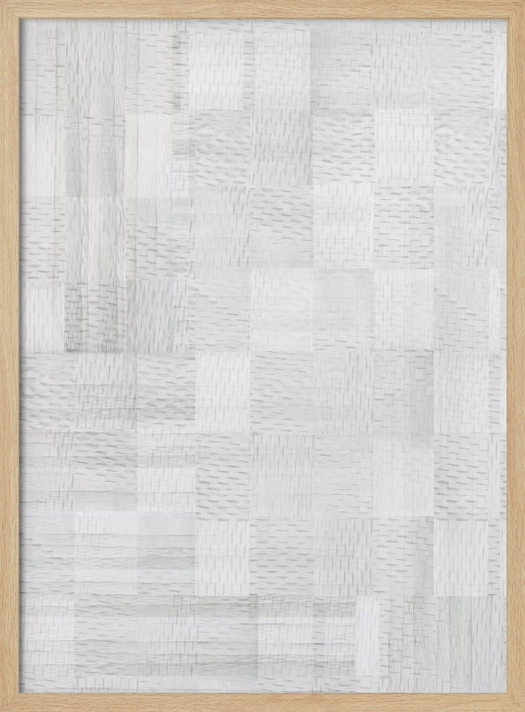 White Woven Blocks 3 | Poster