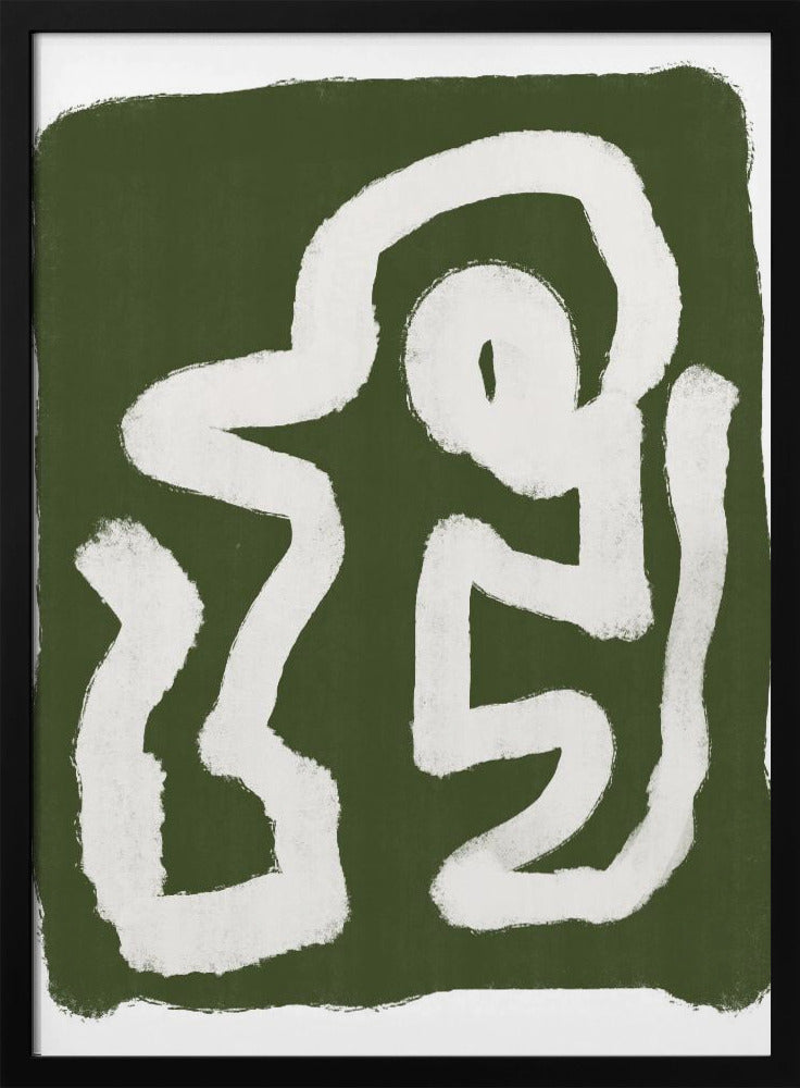 Abstract Green Lines 3 | Poster