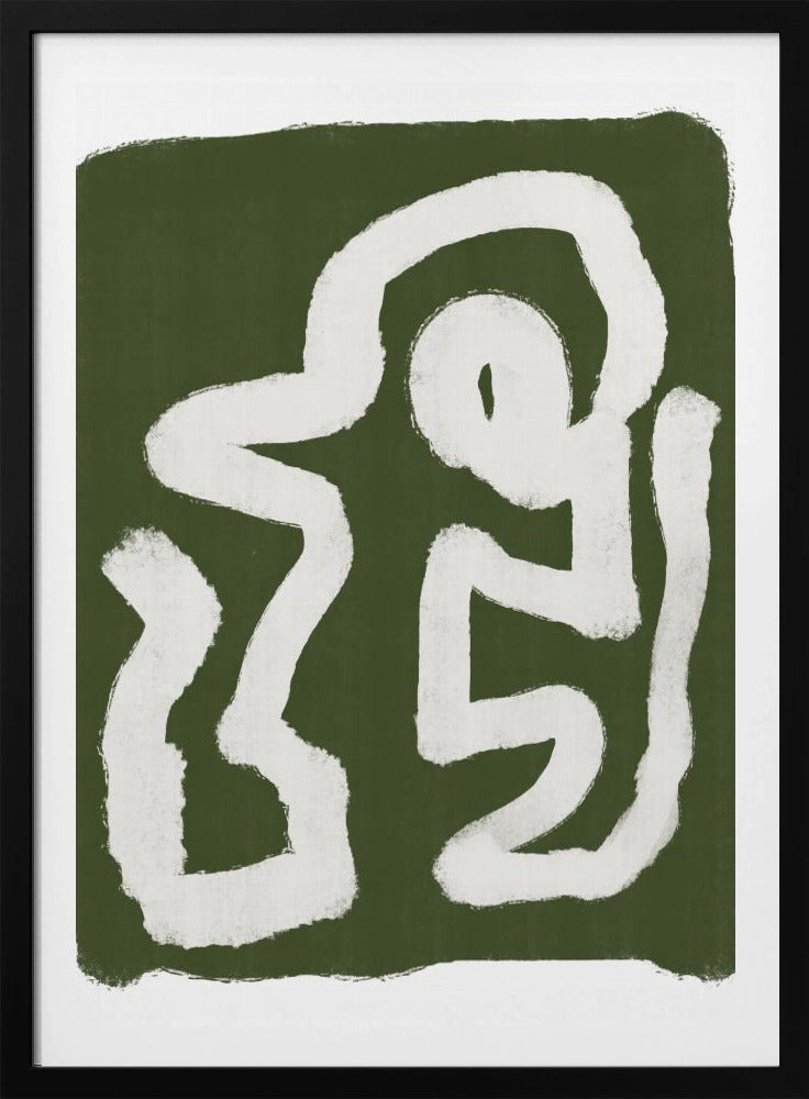 Abstract Green Lines 3 | Poster