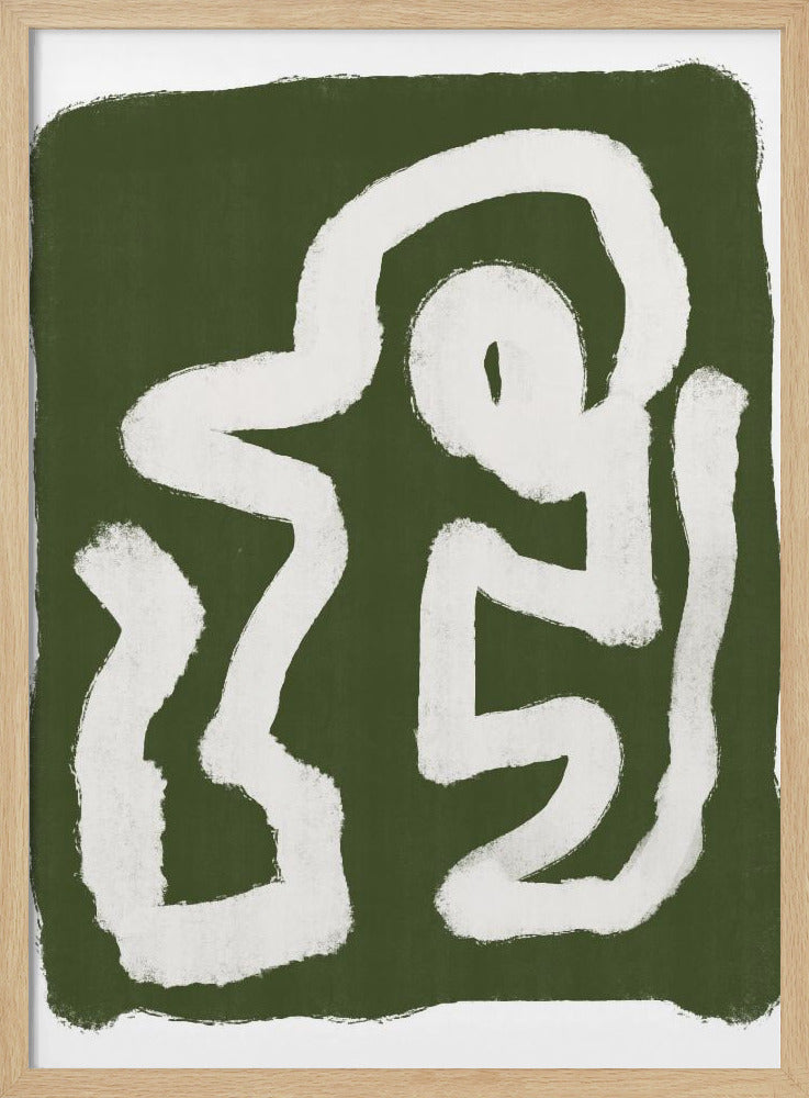 Abstract Green Lines 3 | Poster