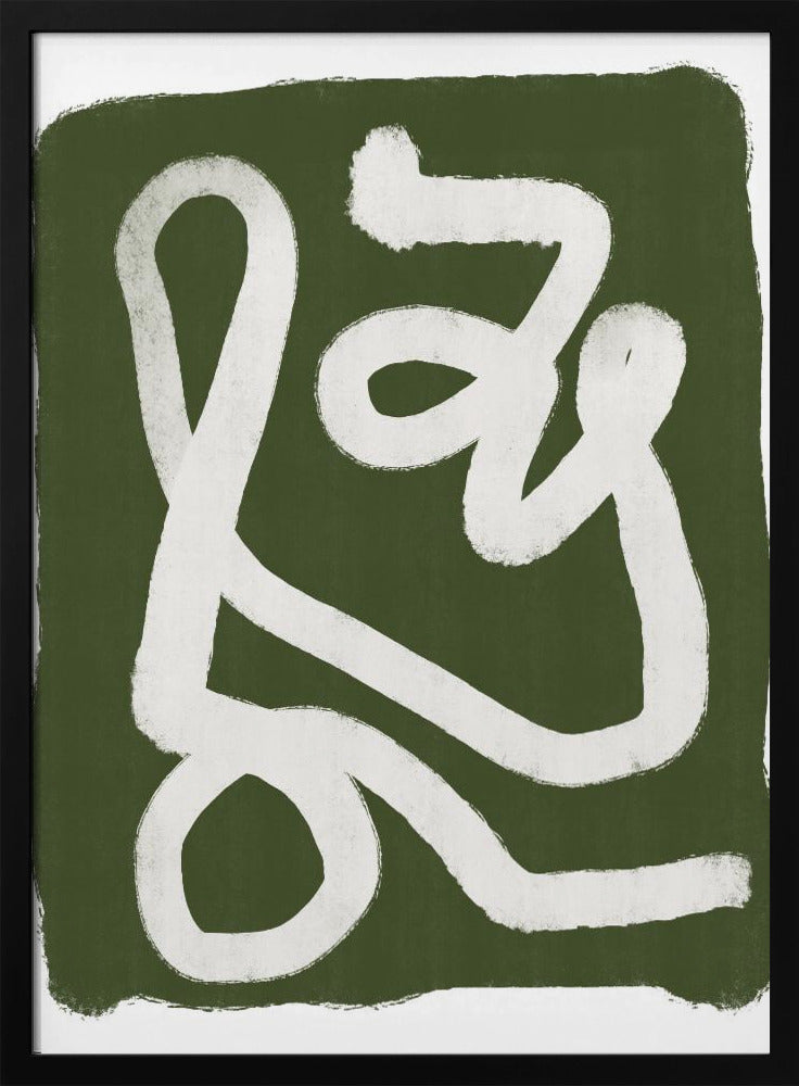 Abstract Green Lines 2 | Poster