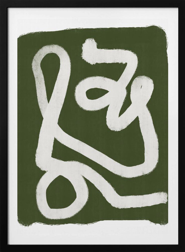 Abstract Green Lines 2 | Poster