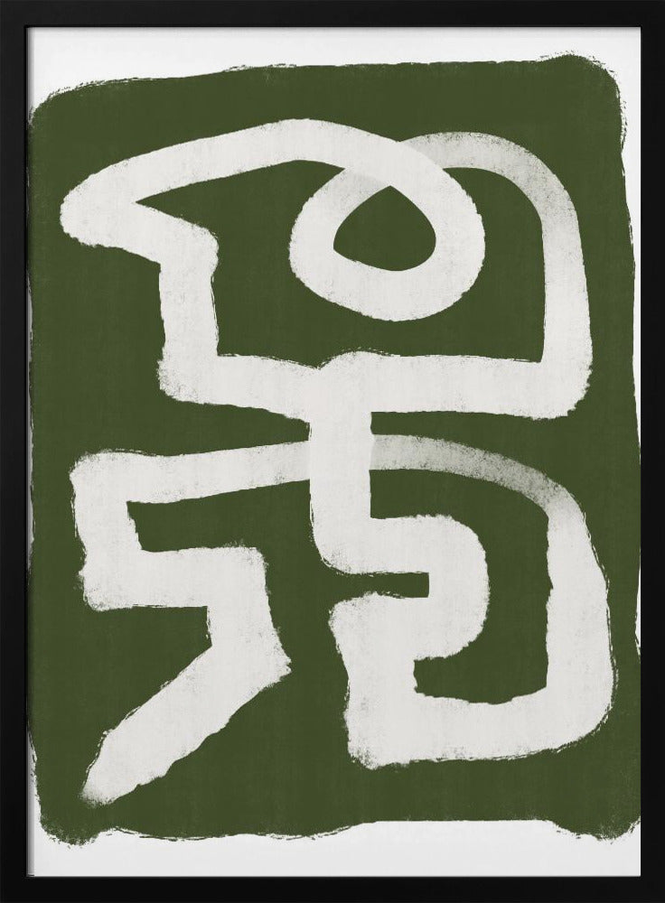 Abstract Green Line | Poster