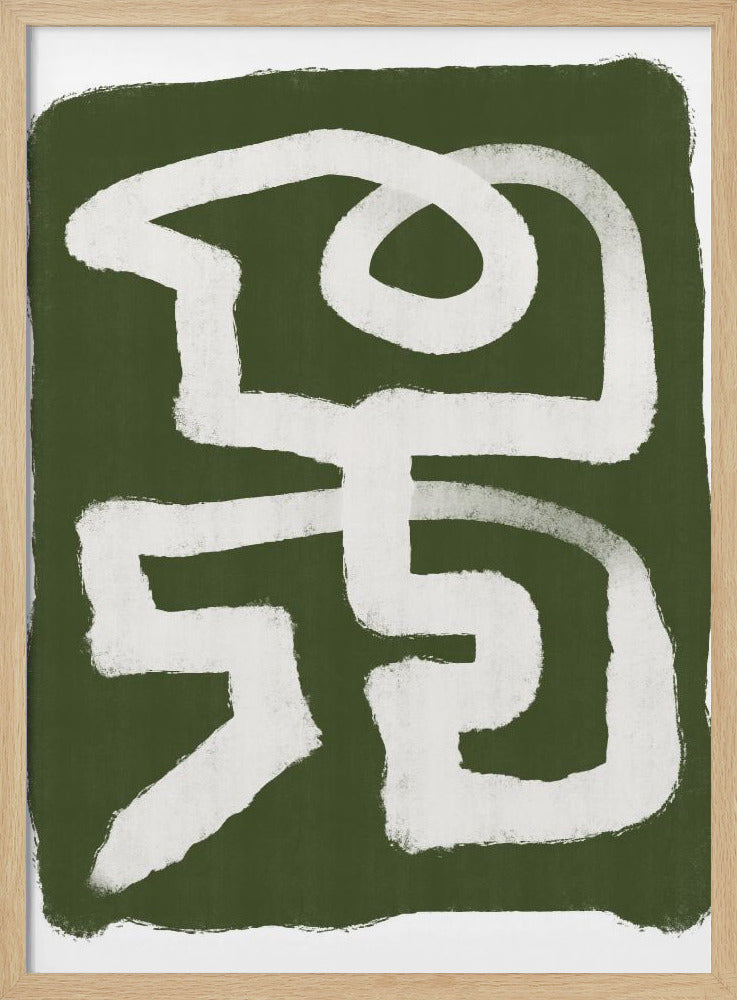 Abstract Green Line | Poster