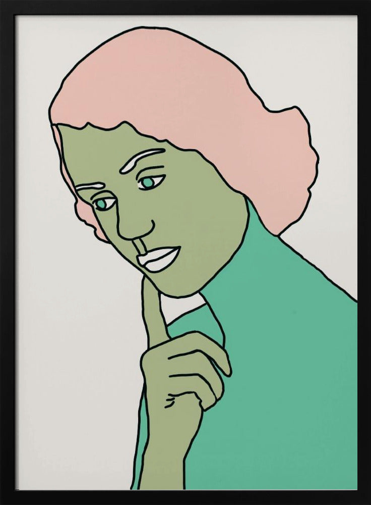 Lady Thinking Green | Poster