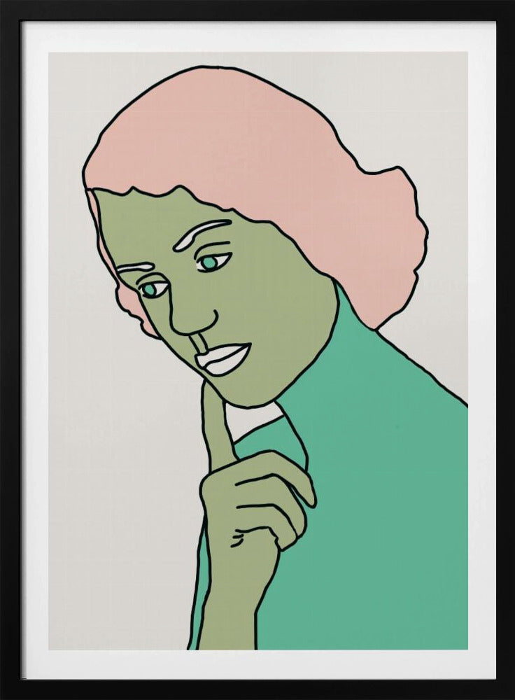 Lady Thinking Green | Poster