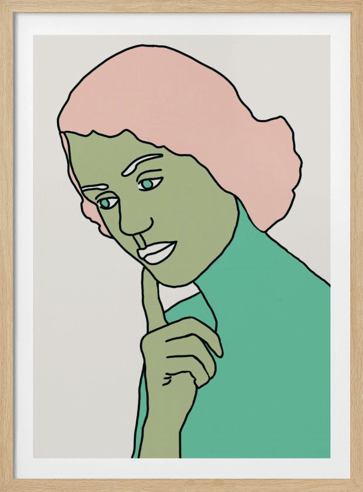 Lady Thinking Green | Poster