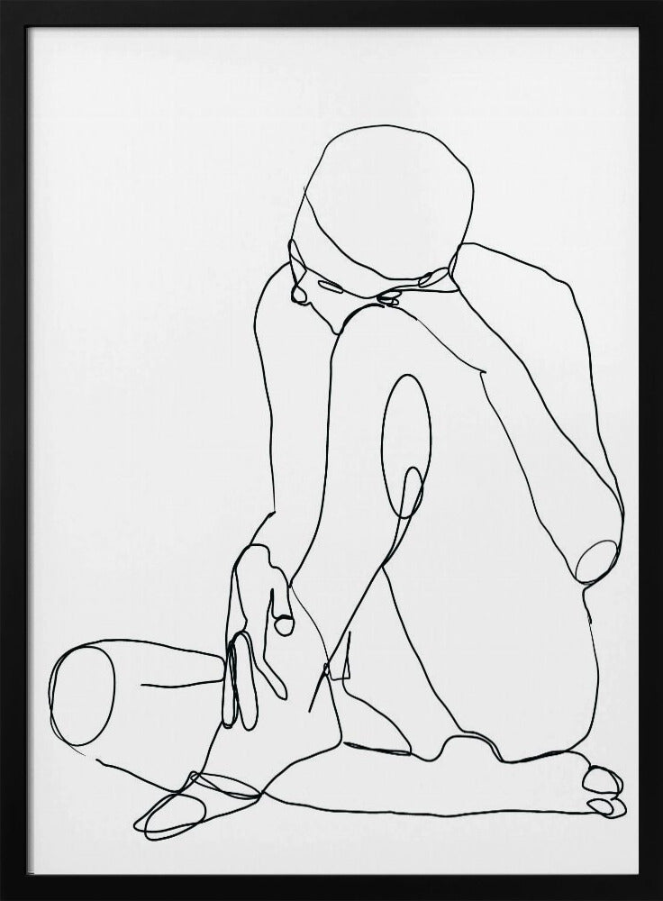 Line Drawing Man | Poster