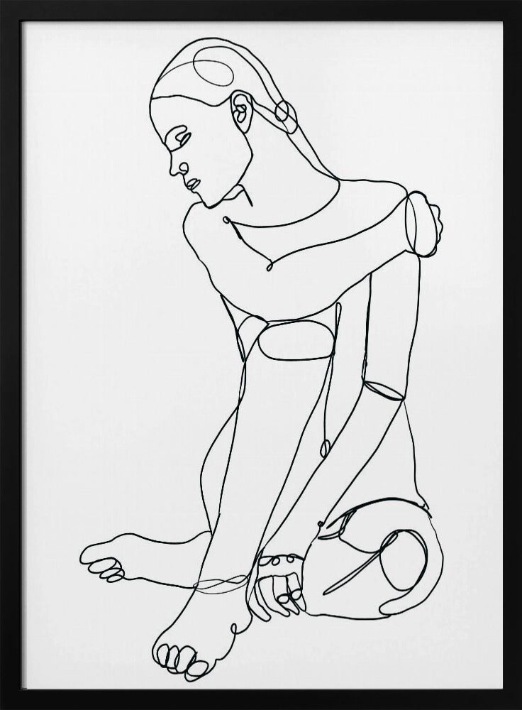 Line Drawing of Woman | Poster