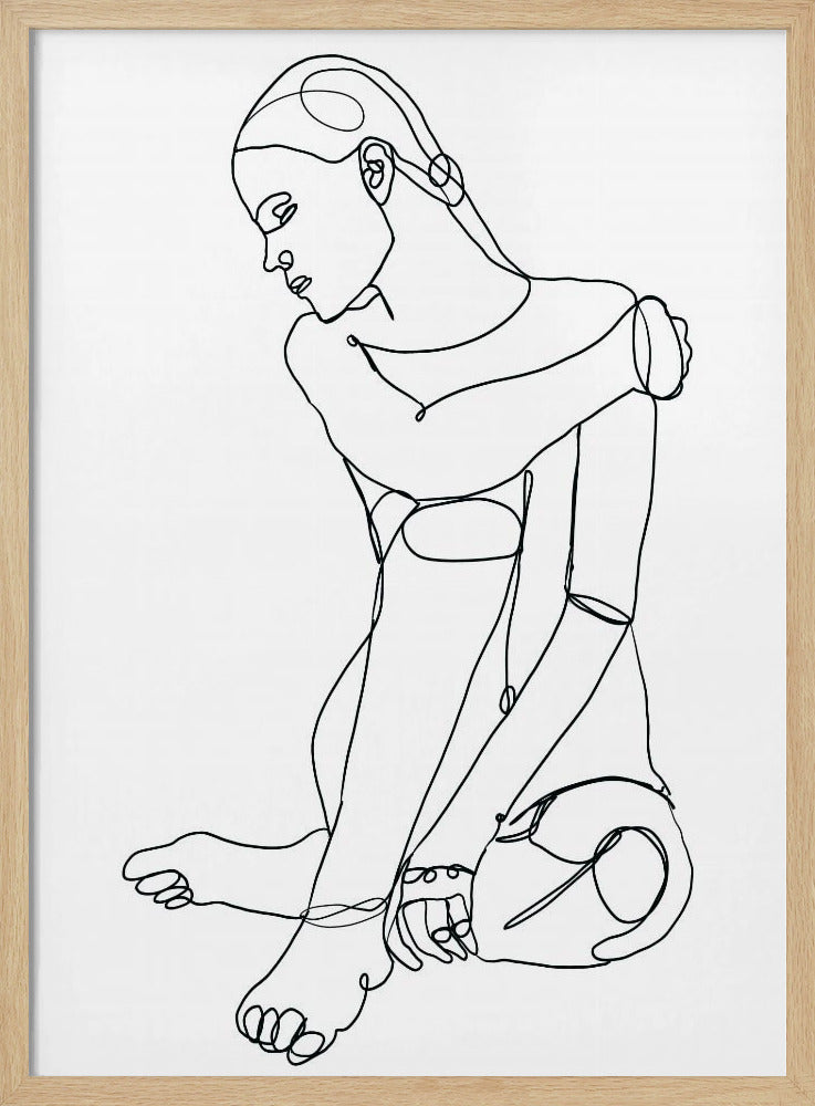 Line Drawing of Woman | Poster